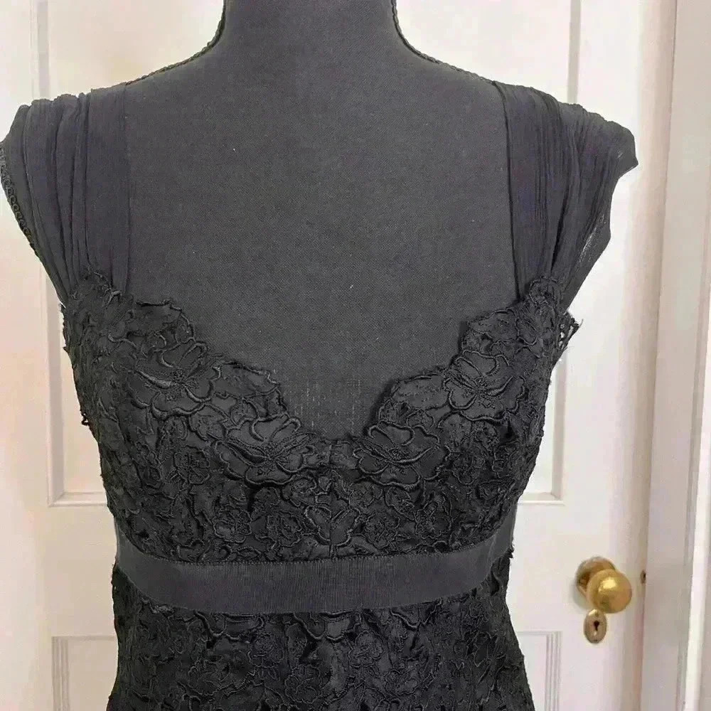 Women’s Silk, Lacey Nicole Miller Black Dress Size 8 - Picture 16 of 16